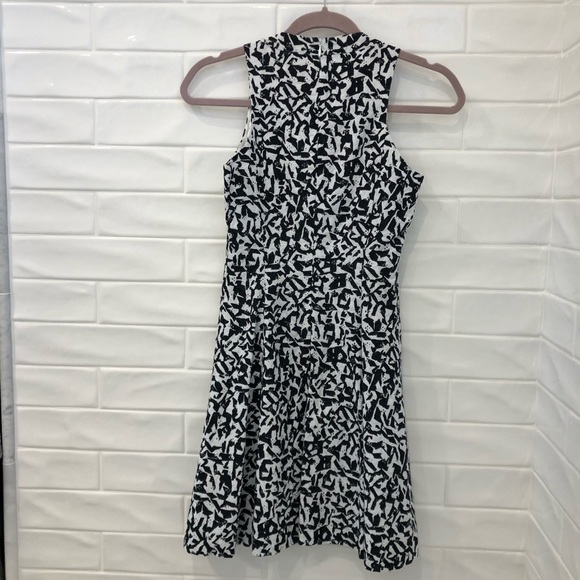 Theory Maydra' Print Cotton Fit & Flare Dress - Picture 6 of 8
